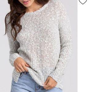 Billabong Oversize Light Grey Just Because Sweater